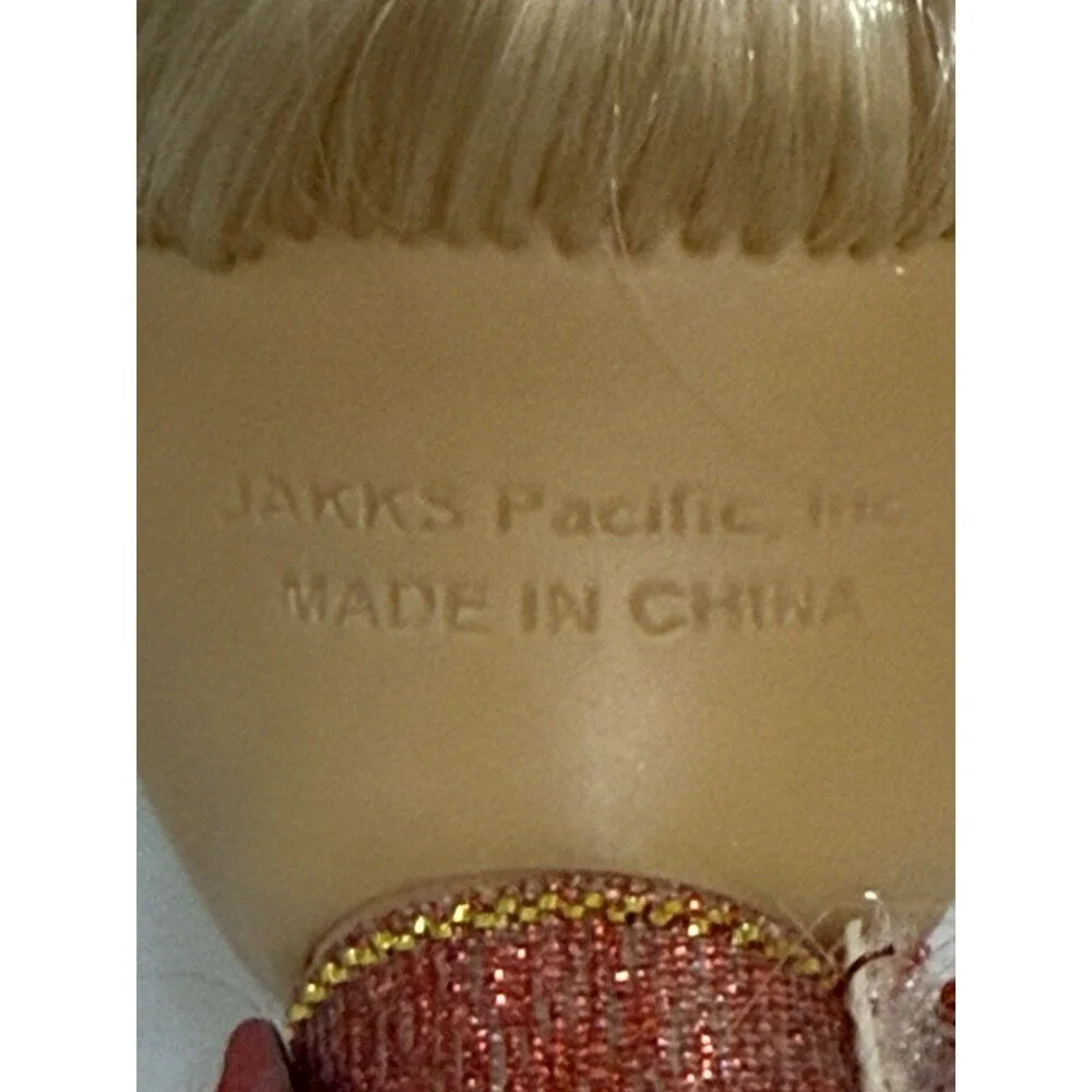 Jakks Pacific Barbie Doll Holiday‎ Elegant Dress, Beautiful Blonde Hair + Stand